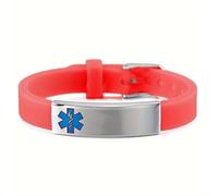 Braccialetto identificativo medico con incisione personalizzata che si illumina al buio, con nome personalizzato Ice Penicillin Food Allergy Awareness, cinturino in silicone per sensibilizzazione alle