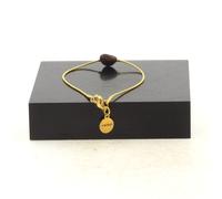 Braccialetto IN Acciaio Dorato Inossidabile 1 Perla Bronzite Di Brasile Di Forma