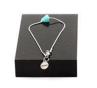 Braccialetto IN Acciaio Inossidabile 1 Perla Amazonite Di Brasile Forma Fatto F