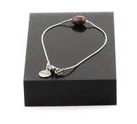 Braccialetto IN Acciaio Inossidabile 1 Perla Bronzite 5 mm-8 MM, IN Francia