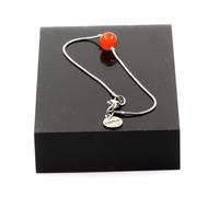 Braccialetto IN Acciaio Inossidabile 1 Perla Corniola D Uruguay Qualità 5A 8 IN