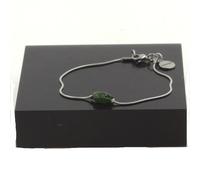 Braccialetto IN Acciaio Inossidabile 1 Perla Diopside Del Brasile Di Forma Fatto