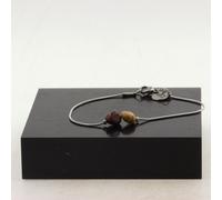 Braccialetto IN Acciaio Inossidabile 2 Perle Mookaite Australia Di Forma 5 mm-8