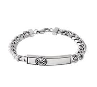 Marvel Braccialetto in Acciaio Inossidabile Spider-Man per Bambini, Catena Cubana, Lunghezza 18 cm