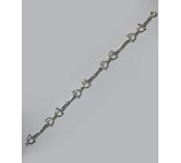 Braccialetto in argento raffigurante una serie di morsi doppi per cavallo Luce