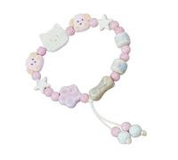 Braccialetto in ceramica alla moda con intreccio unico, accessorio da polso artistico per ogni occasione, fatto a mano con cane, Misura unica, come descritto