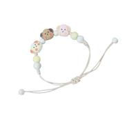 Braccialetto in ceramica alla moda con intreccio unico, accessorio da polso artistico per ogni occasione, fatto a mano con cane, Misura unica, come descritto