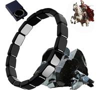 Braccialetto in ematite Hemios Nuovo, ispirato ai generali romani e ai guerrieri vichinghi, l'uso quotidiano collega il campo energetico per aumentare naturalmente il metabolismo,unisex