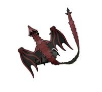 Braccialetto in pelle artificiale a forma di drago, facile da usare, in metallo, anallergico, regolabile, ornamento unisex con catena a mano in PU