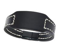 Braccialetto in pelle di mucca artigianale ergonomico regolabile catena a mano business casual unisex gioielli fatti a mano in pelle, Misura unica, come descritto