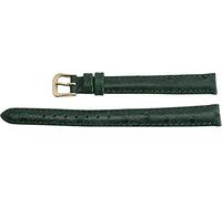 Braccialetto in pelle sintetica, con strass, imbottito, 12 mm, colore: verde