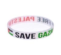 Braccialetto in silicone, braccialetto con bandiera palestinese, braccialetto in silicone, braccialetto regolabile, regalo souvenir per uomini e donne, cinturino da polso della Palestina, Misura unica