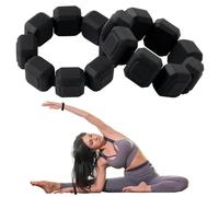 Braccialetto In Silicone Peso Braccialetto portante in silicone, 1 paio di pesi leggeri da polso e caviglia con elastico, for camminare correre per donne e uomin(Black)
