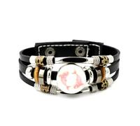 Braccialetto Intrecciato A Strati Regolabile In Pelle Con Doppio Pesce Pesci E Diffrazione Dell'Aura, Bracciale Etnico Musicale Fatto A Mano, Accessorio Dell'Amicizia, Regalo Di Compleanno O Di Natale