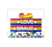 Braccialetto Intrecciato Arcobaleno, Regolabili Bracciale Arcobaleno Lgbt, Braccialetto Gay Pride & Braccialetti Dell'amicizia Intrecciati Arcobaleno, per Accessori Lgbt & Accessori Gay Pride