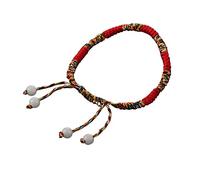 Braccialetto intrecciato fatto a mano con fascino 1Pc per donna Uomo regolabile Wish Good Lucky Red Strings Bracciale coppia Regalo di gioielli di amiciziaIntelligente e attraente.