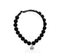 Pietre E Minéraux. Braccialetto Ipersteno Egitto + Perle Onice Nero Opaco 8 MM