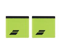 Babolat Wristband Spugna con Logo, Taglia Unica, Colore Giallo/Grigio, rapido Assorbimento del Sudore, Larghezza 7,5 cm, Cinturino da Polso Nero per Ginnastica, Tennis, Badminton, Padel. Unisex Adulto
