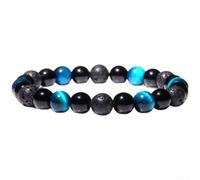 Braccialetto magnetico con perline di ematite, 19 cm, unisex (M)