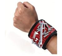 Braccialetto Magnetico For Attrezzi, Regolabile Con Potenti Magneti - Organizer Portatile For Lavori Di Bricolage E Riparazione Controllo Preciso(Oranje)