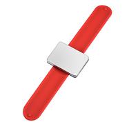 Braccialetto Magnetico per Parrucchieri, Cucito e Quilting - Puntaspilli con Raccoglitore di Fermagli per Capelli e Supporto Magnetico per Forcine (# 1-Rosso)