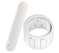 Braccialetto Memo - Slap Bracelet | Braccialetto riutilizzabile in silicone per infermieri e insegnanti - lista delle cose da per polso - bianco, lavabile, impermeabile, ufficio e scuola