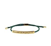 Braccialetto motivazionale della forza con scritta "Remember Who The You Are - Braccialetto da donna regolabile, fatto a mano
