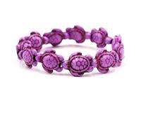 Braccialetto occidentale, piccoli braccialetti di perline per le donne champagne elastico tartaruga pietra naturale unisex braccialetti di perline gioielli occidentali per le donne, 19cmx16mm,