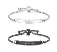 Braccialetto per ceneri con cuore per ceneri, in acciaio inox, per ceneri commemorative, ricordo, urna commemorativa, regolabile, kit di riempimento gratuito, 5.90-9.80 inches, Acciaio inossidabile,