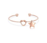 Braccialetto per ceneri con nodo d'amore per le ceneri, da donna, con mini stella, per conservare le ceneri, Acciaio inossidabile, Nessuna pietra preziosa