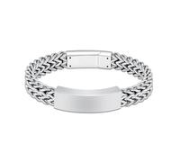 Braccialetto per ceneri, in acciaio inox, con urna personalizzata, gioiello per conservare le ceneri umane, per uomini e donne, 22cm/8.66in, Acciaio inossidabile, Nessuna pietra preziosa