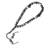 Braccialetto per preghiera, da donna, con perle sanscrite, collana con perle di Dio religioso, braccialetto Allah, gioiello con simbolo per compleanno, Natale, Capodanno, Siehe Beschreibung, ABS+