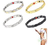 Braccialetto per Terapia Magnetica Fit Plus, Delle Coppie,Braccialetto Magnetico Dimagrante Uomo,Doppio Magnete da Uomo, Terapia Magnetica in Titanio, Ultra Resistente, Braccialetto Magnetico (D)