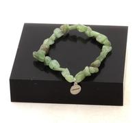 Minerali Collezione. Braccialetto Perle Apatite Verde Di Madagascar. IN F