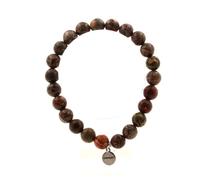 Braccialetto Perle Diaspro Leopardato 8 Mm. IN Francia. Taglia Personalizzato