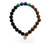 Minerali Collezione. Braccialetto Perle Malachite Del Congo + Lapislazzuli +