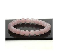 Braccialetto Perle Quarzo Rosa 8 MM