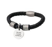 Braccialetto Personalizzato per Lui da Uomo Pelle Gioielli Nome Mamba