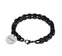 Braccialetto Personalizzato per Uomo Inciso Gioielli Lui da Regalo UK Carbone