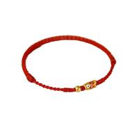 Braccialetto portafortuna con ciondolo a forma di pesce koi, intrecciato, per donna, moglie, anniversario, compleanno, Misura unica, Acciaio inossidabile, Zirconia cubica