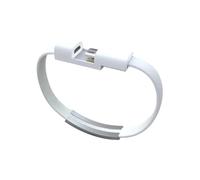 Braccialetto portatile a ricarica rapida per iPhone con cavo dati, guscio in lega di alluminio e cavo di alimentazione di emergenza, caricabatterie