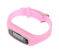 Braccialetto Portatile in Elettronico Silicone Contapassi Rosa | Lettura Semplice, senza App Né Telefono, Batteria Ag10 1, 5v Integrata