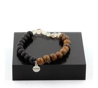 Minerali Collezione. Braccialetto Quarzo Ametista Rutilato - Brasile + Perle