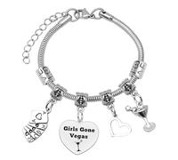 Braccialetto regalo di Las Vegas regalo di viaggio di Las Vegas Regali a tema di Las Vegas Regali di viaggio Regali di viaggio Regali per il fine settimana per migliore amica, sorella, Bestie BFF