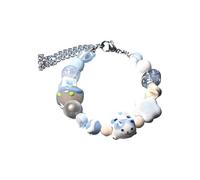 Braccialetto regolabile con perline colorate gioielli leggeri da donna accessori in rilievo per pelli sensibili accessori in rilievo pelle sensibile, Misura unica, come descritto