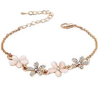 Braccialetto regolabile della serratura del pendente dei gioielli floreali del fiore d'avanguardia delle donne, migliore regali di amicizia di laurea del braccialetto del braccialetto di fascino Pract