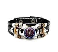 Braccialetto Regolabile In Pelle Intrecciata A Strati Con Bussola E Simbolo Dello Scorpione, Ideale Per Pregare Per La Fortuna, Musica Etnica, Bracciale Artigianale, Accessorio Per L'Amicizia, Regalo