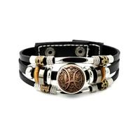 Braccialetto Regolabile In Pelle Intrecciata A Strati Stile Steampunk Pisces Guardian Corrosion, Bracciale Etnico Musicale Fatto A Mano, Accessorio Per L'Amicizia, Regalo Di Compleanno O Di Natale