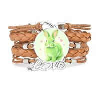 Braccialetto Regolabile In Pelle Intrecciata Fortune Creative Bubble Gum Ra