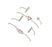 Braccialetto rigido con triangolo e piuma, elegante, semplice, regalo di compleanno, pratico e abile